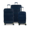 Zip² Dark Blue Three-Piece Travel Bag Set by BG Berlin